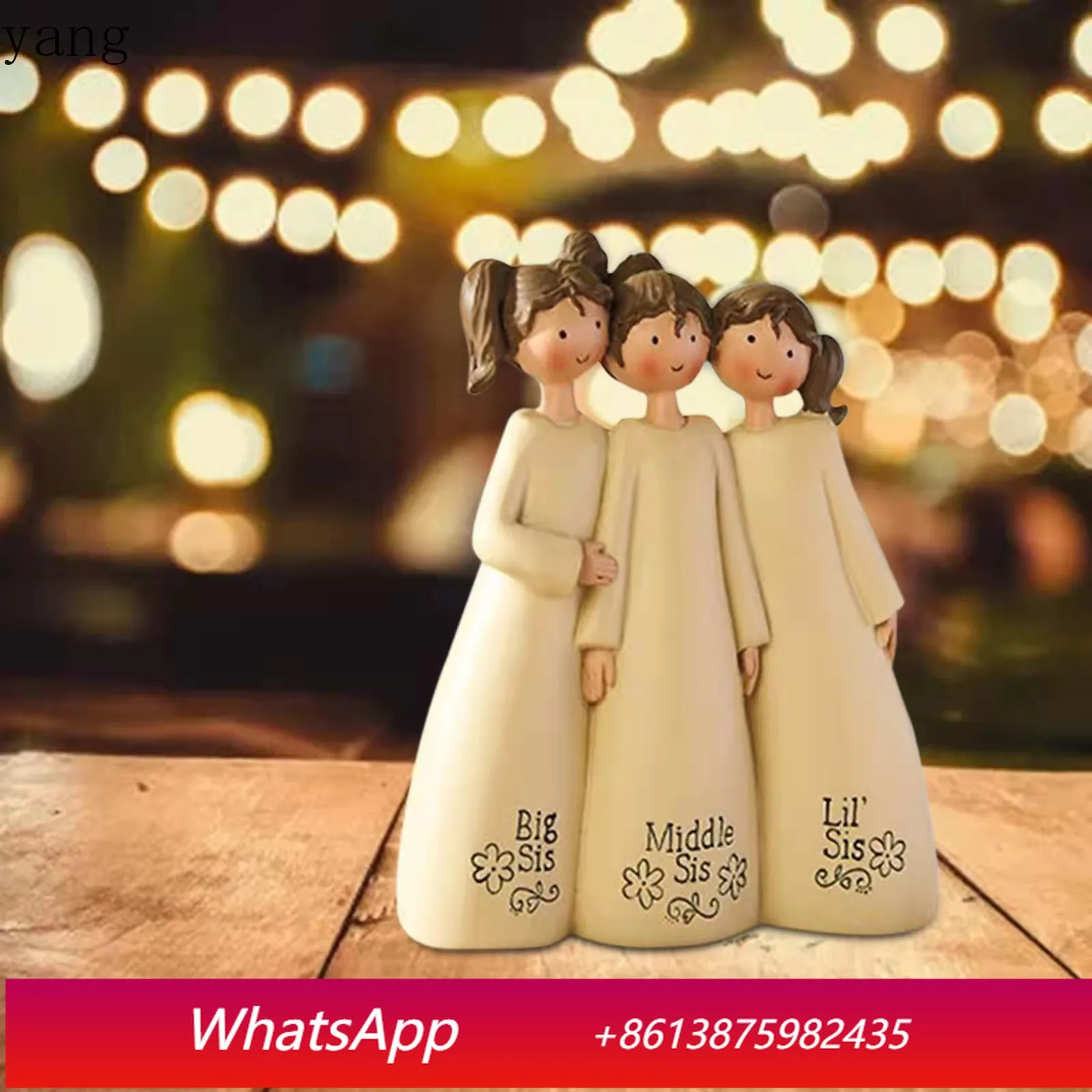 

CX Creative Commemorative Friendship Sculpture Desktop Living Room Home Resin Crafts Ornament Send Holiday Gifts