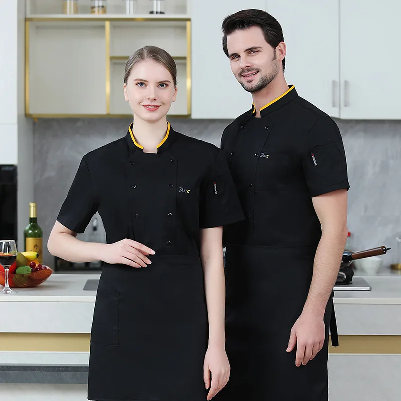 

Рабочая форма для шеф-повара: униформа для кейтеринга, западных ресторанов, гостиниц, фабрик, школьных столовых, с коротким рукавом, для мужчин