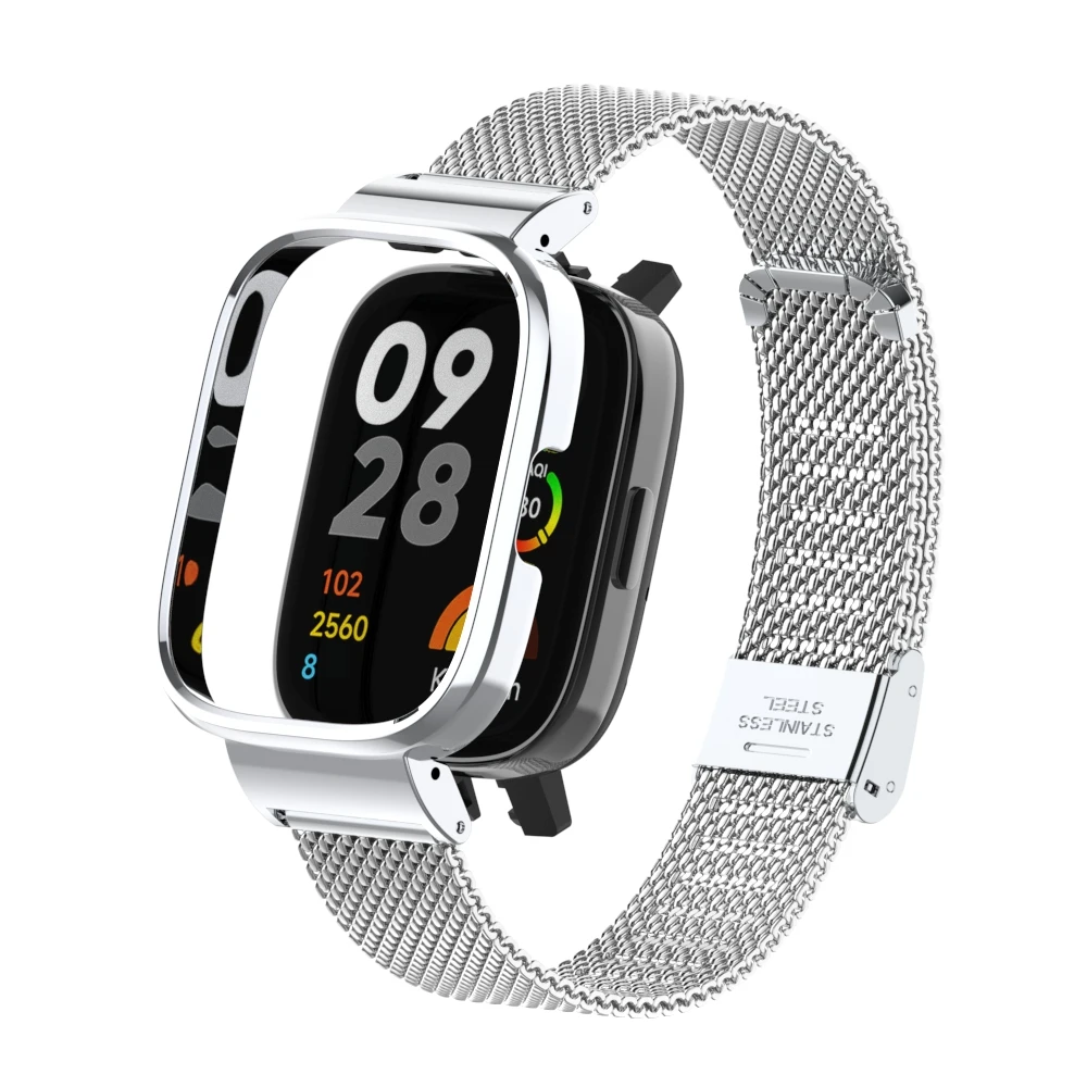 Металлический ремешок для Redmi Watch 3, защитный чехол для redmi watch 3, браслеты для redmiwatch 3, защитный чехол, рамка