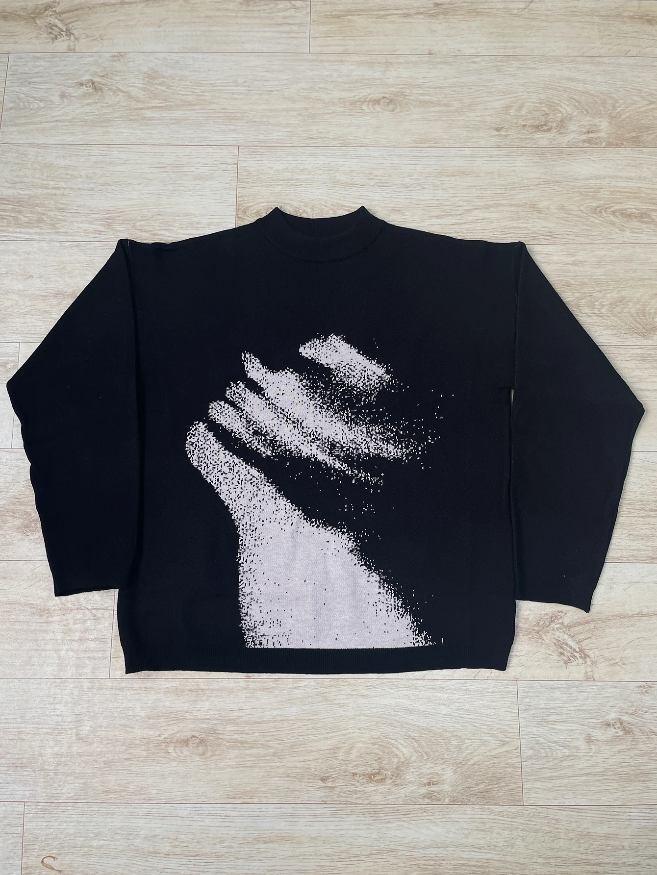 Y2k Gebreide Trui Acryl Mannen Kleding Mode Hip Hop Grunge Goth Punk Casual Harajuku Grafische Print Lange mouwen Trui