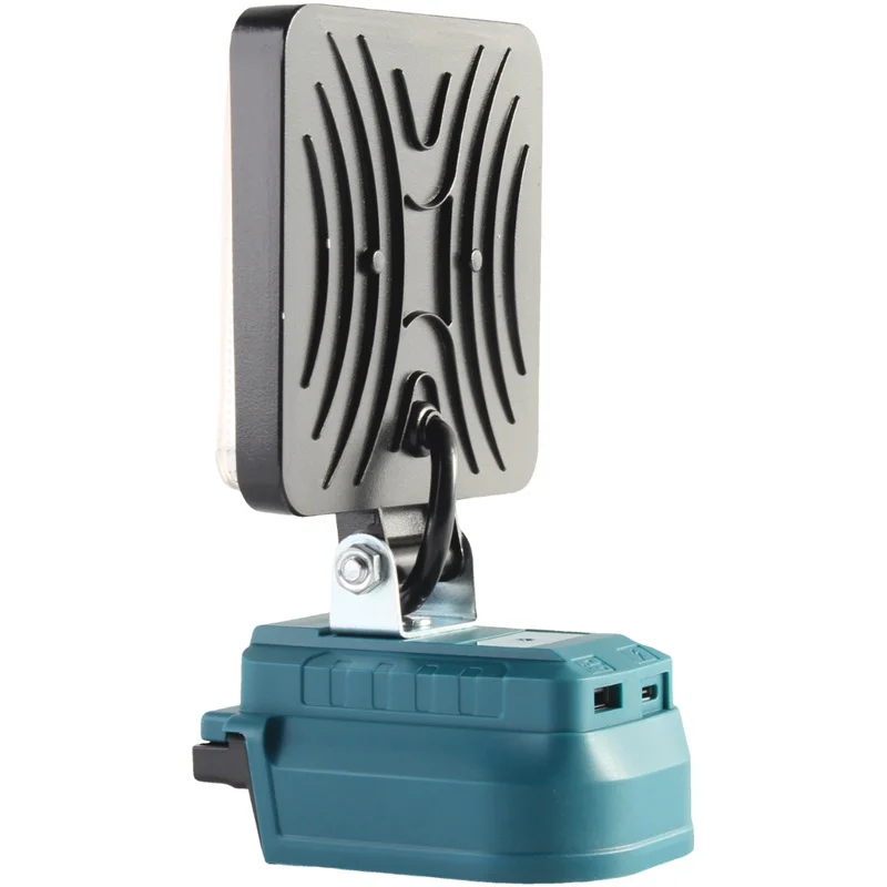 für Makita/Dewalt/Milwaukee/Bosch 18 V Akku, kabellose LED-Licht-Notfall-Taschenlampe mit USB- und Typ-C-Ladeanschluss, Flutlichter