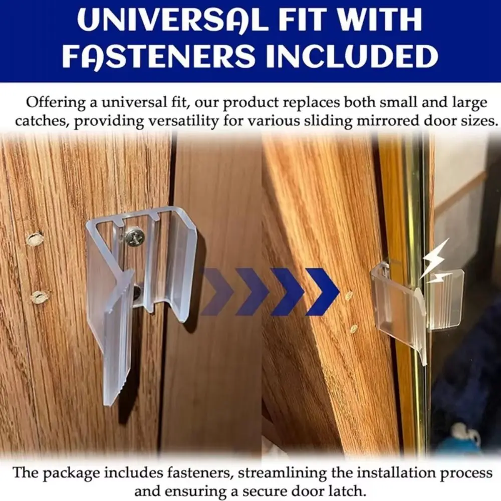

Universal RV Sliding Door Bolt Reduce Noise Transparent RV Transparent Handle Shock Absorption ABS RV Accessories Travel