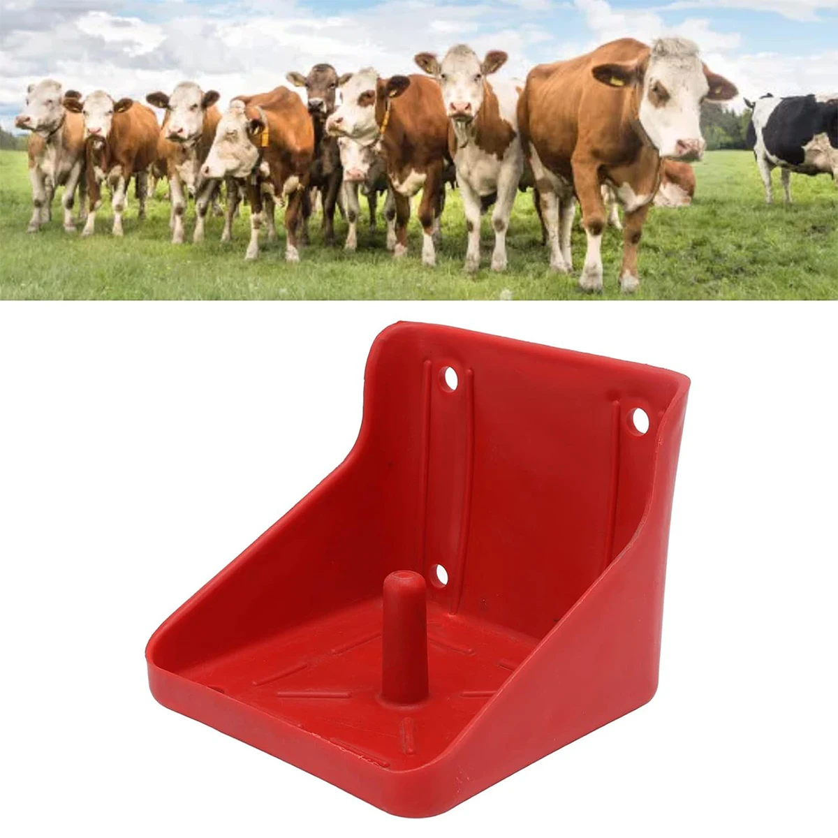 Salt Block Holder Goat Mineral Feeder Durable Feeding Box Horse Salt Brick Licking Block Rack Farm Animal Livestock Device Tools