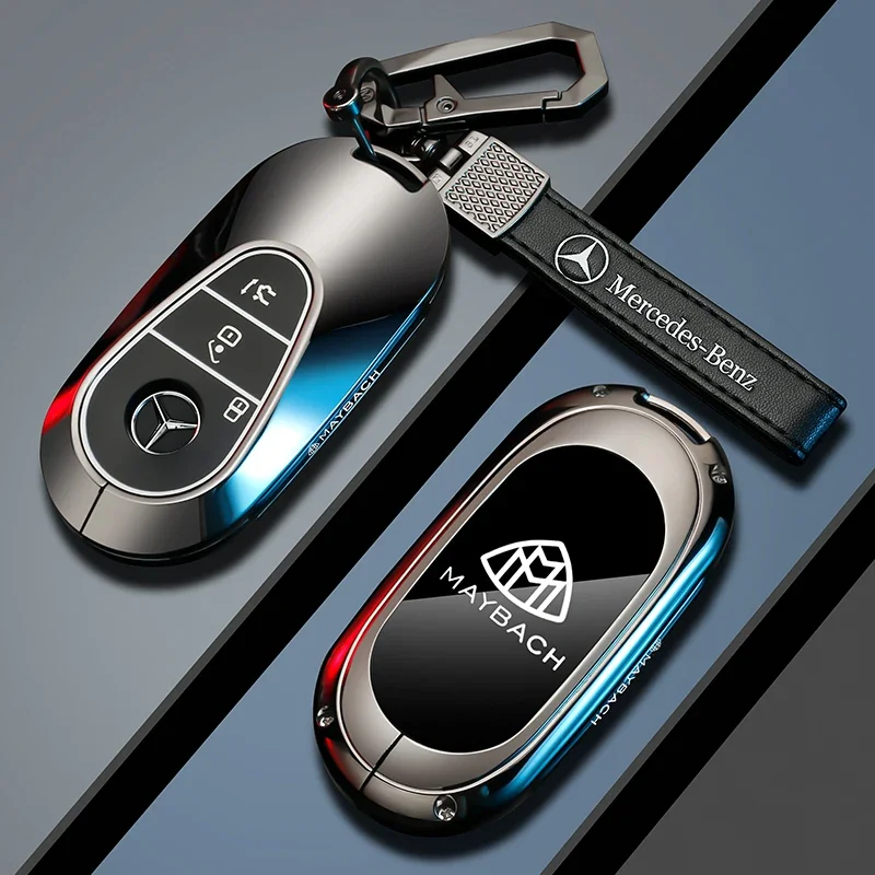 Car Key Case Cover For Mercedes Benz C E S Class GLC W206 W223 W214 E300 C260 C300 S450 S500 S400 Fob Accessories