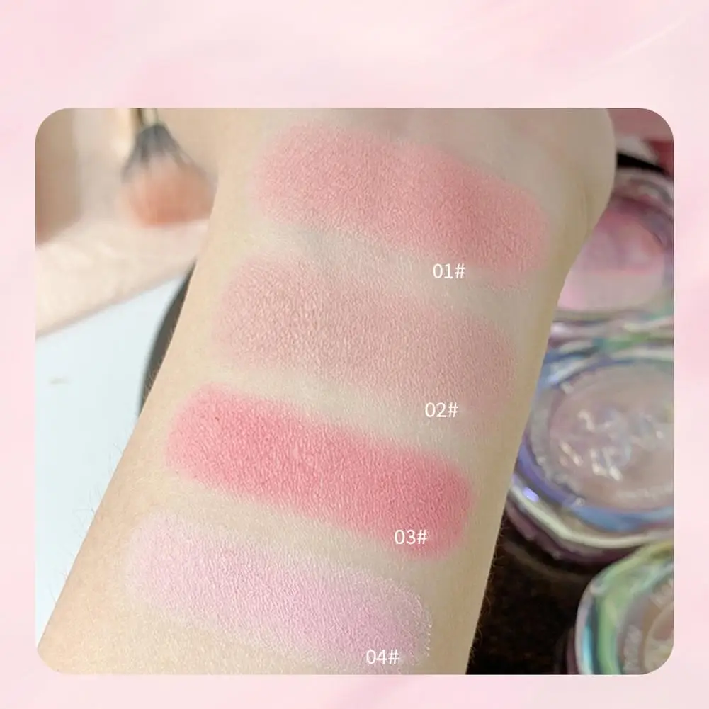 Meninas Gradual Pó Blush Paleta, Cristal Shell Creme, Tint Blush, pêssego rosto contorno, bochecha Rouge, rosa, cosméticos, F6D7