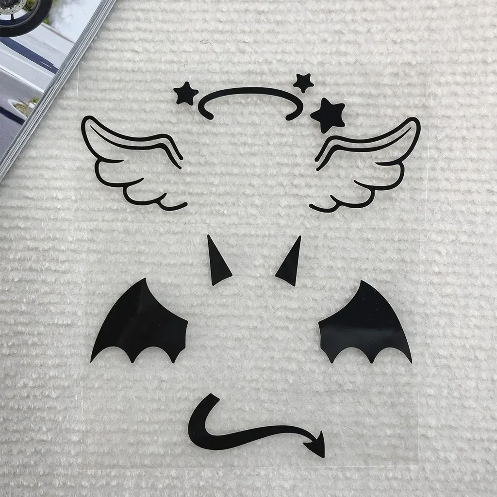 

1PC Set Little angel/Devil Wings Sticker Decor Motocycle Motorbike Car Trucks Scooter Bike Waterproof Decal