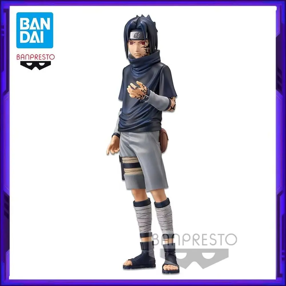 

В наличии Bandai Original Banpresto NARUTO Grandista Uchiha Sasuke аниме фигурка модель фигурки игрушки