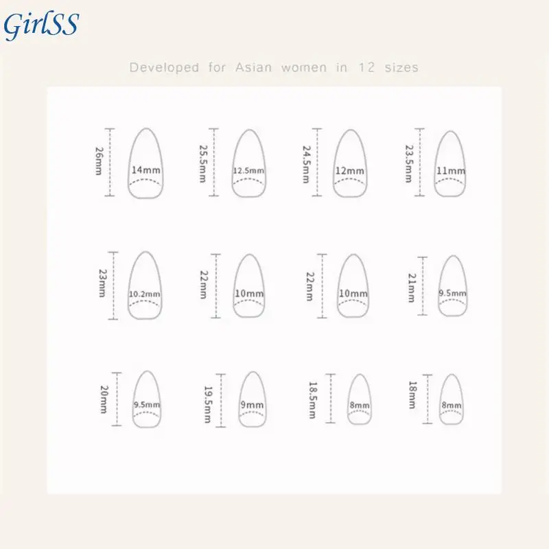 24 個グリッタープレス爪フレンチフェイクネイル接着剤人工爪 T4MB