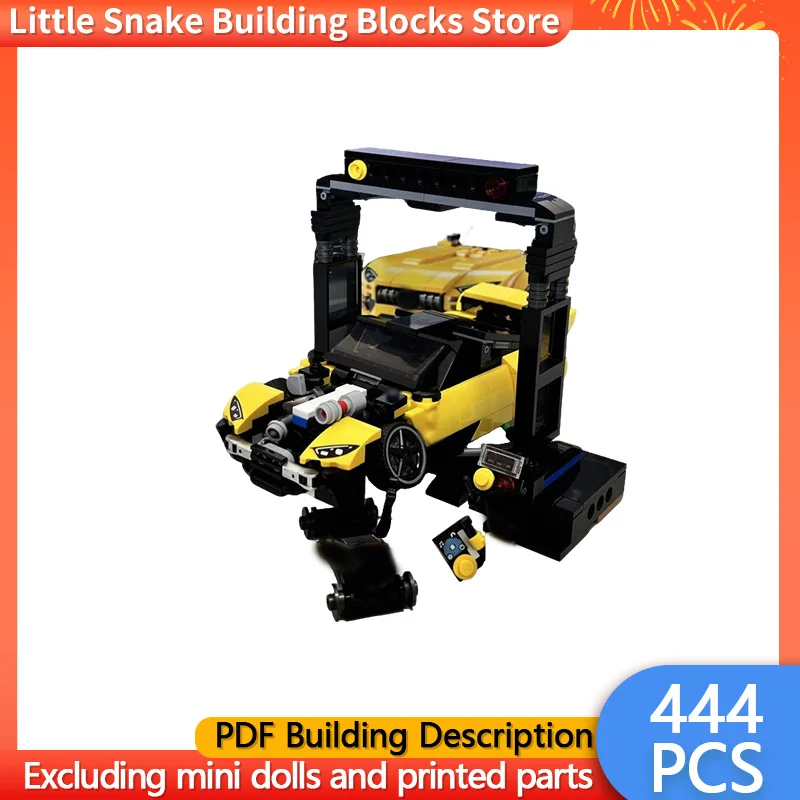 Speed Racing Car Model MOC Building Bricks 240SX Compact Car Modular Technology Children Holiday Gifts Assemble Toys Suit