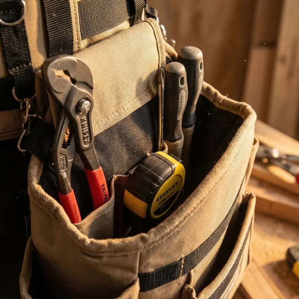 Multi-Pocket Design Professional Tool Belt Portable Storage Garden Pruning Tool Portable Storage Bag Adjustable Belt