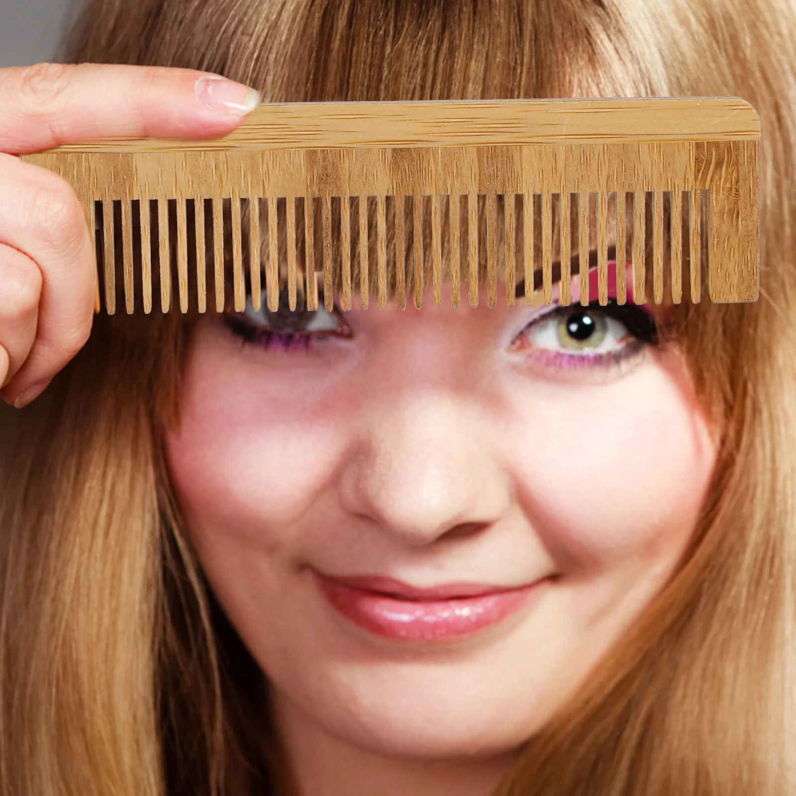 

5 шт., бамбуковые деревянные расчески, деревянная расческа для волос ручной работы, эргономичная антистатическая расческа для распутывания волос с тонкими зубьями для мужчин и женщин, расческа для бороды