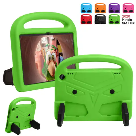 EVA Case for Amazon Fire HD 8 2024 2022 2020 HD8 Plus 12th 10th 8.0 inch Cute Cartoon Sparrows Shockproof Stand Tablet Cover