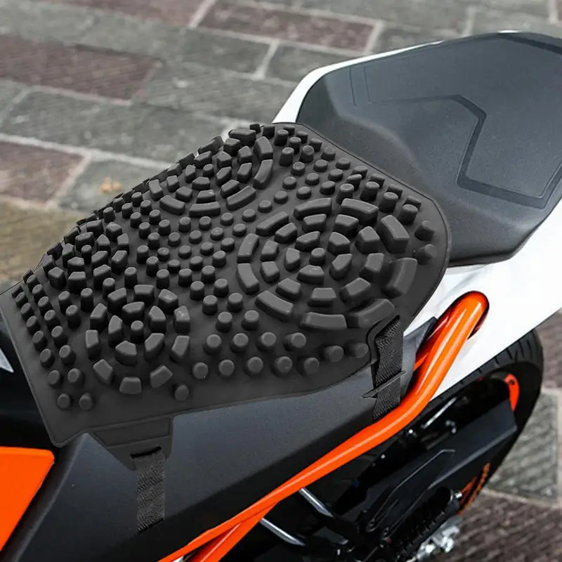 For Refer To Description Motorcycle Seat Cushion Breathable Seat Mat Silicone Seat Cushion Motorcycle Passenger Seat Cushion