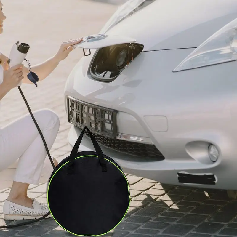 EV Car Charging Cable Storage Carry Bag Waterproof Electrical Cable Bag Hose handbag Portable Cable Equipment Container hand bag