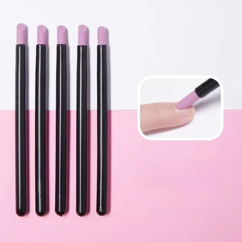 3-10 قطعة مانيكير الكوارتز تلميع مجموعة أقلام طلاء الأظافر مزيل الجلد الميت الكوارتز القلم غرامة الرملي الكوارتز حجر مسمار انتهازي للبشرة