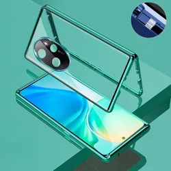 360° Full Protection Magnetic Case For Honor 200 Pro Double Sided Cover Tempered Glass Coque For Honor 200 Case Funda