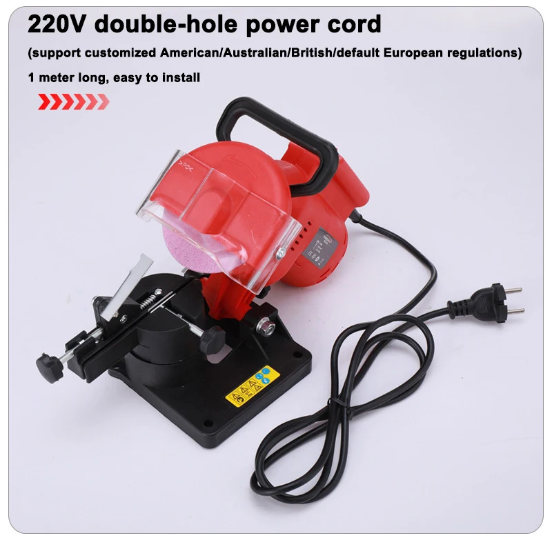 

220W Desktop Chain Grinding Machine Professional Chain Grinding Machine Multi-Angle Chain Grinder 8500RPM Electric Sharpener