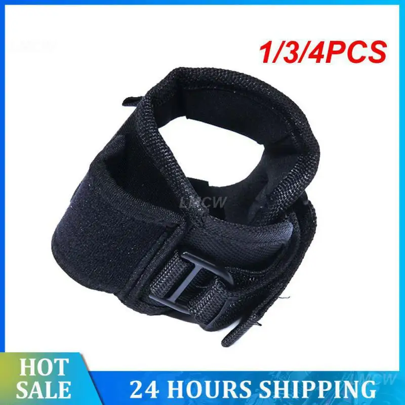 

1/3/4PCS Flashlight Holder Nylon Outdoor Hands Free Glove Strong Light Flashlight Wrist Cover Fishing Diving Flashlight