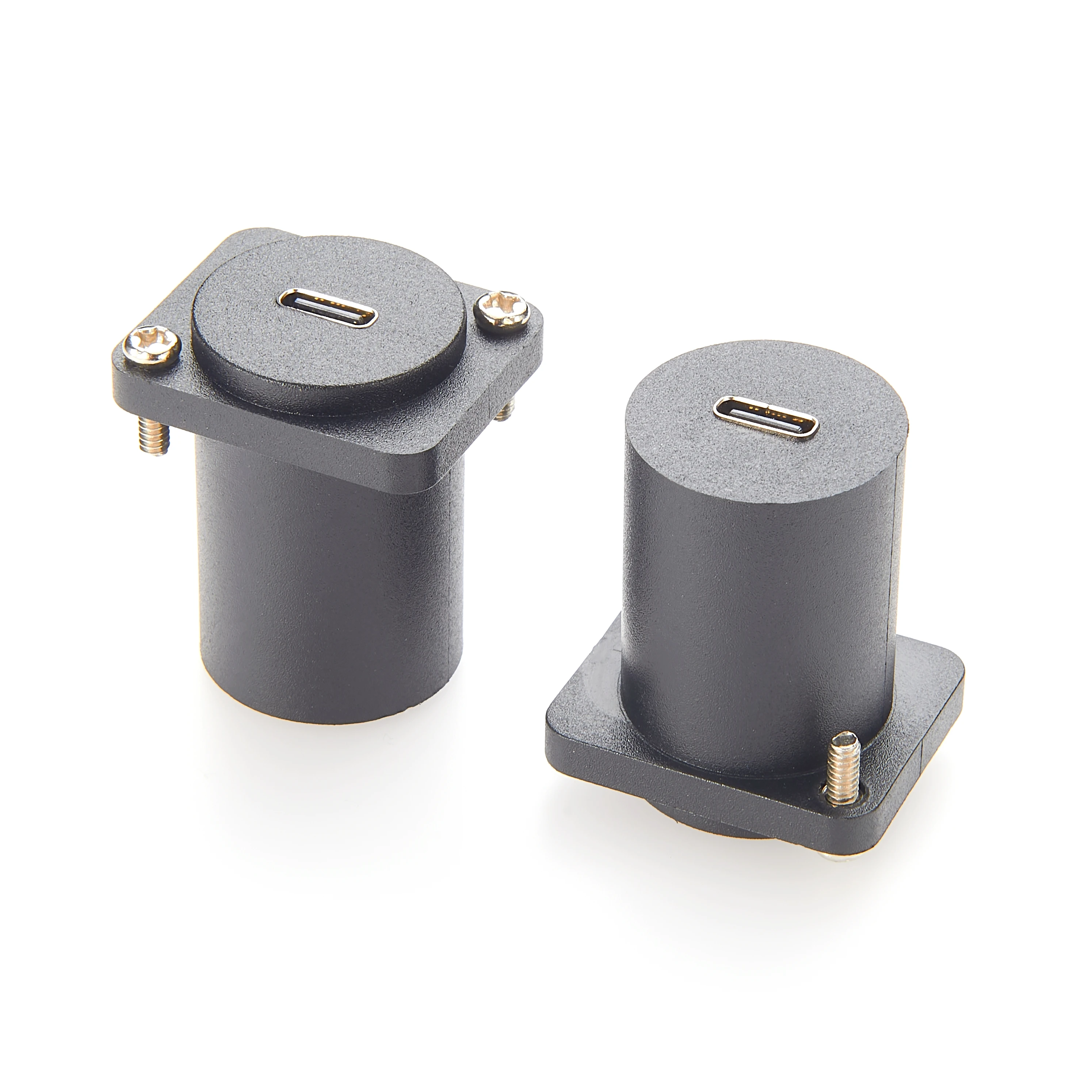 10Gbps USB C to USB C Panel Mount Adapter D-Type XLR Shell Type C 3.1 Female to Female Straight Connector Mounting Socket