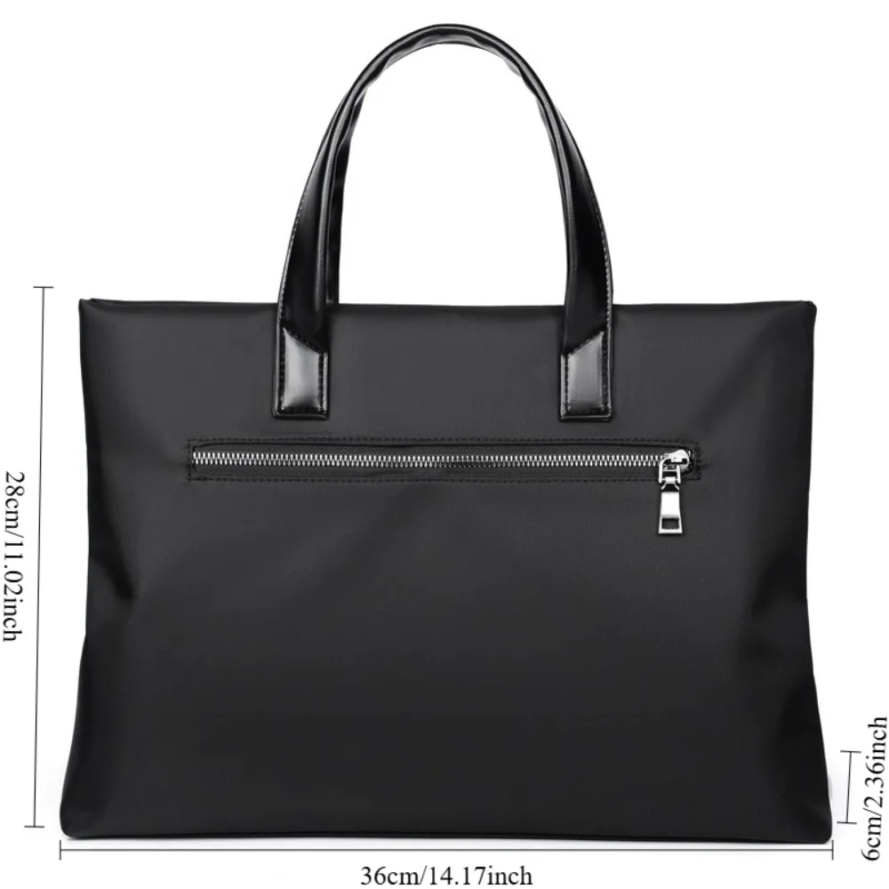 Men's Computer Bag Handmade File Bag Large Capacity Business Briefcase Printing Men's Bag Briefcase