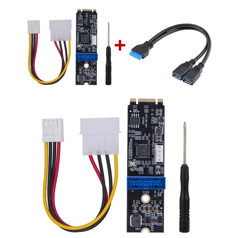 for M.2 for Key to USB Adapter Converter Card Desktop PC for M.2 to USB 5Gbps Riser Card Extender