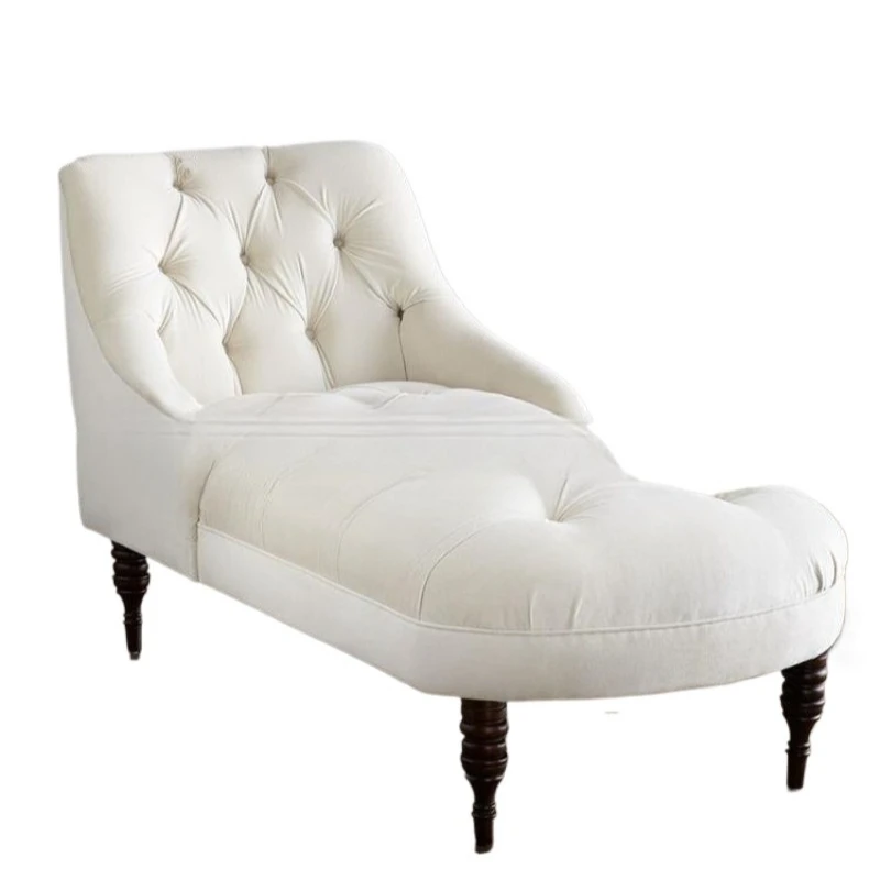 

American princess furniture living room fabric buckle soft bag beauty couch leisure toffee lounge chair