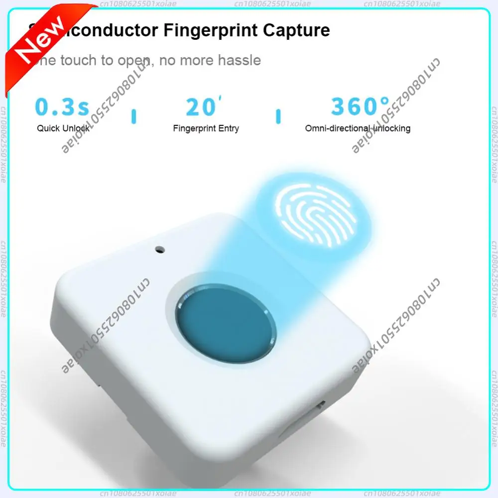 Biometric Fingerprint Lock RGB Indicator Light Furniture Privacy Lock Fast Unlocking Electric Fingerprint Lock for Home Office