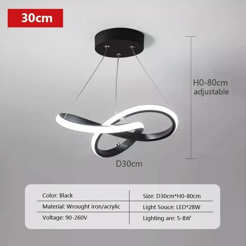 Nordic LED-plafondhanglamp Eetkamer Ganglamp Slaapkamer Woonkamer Persoonlijkheid Creativiteit Eenvoudige verlichting Licht