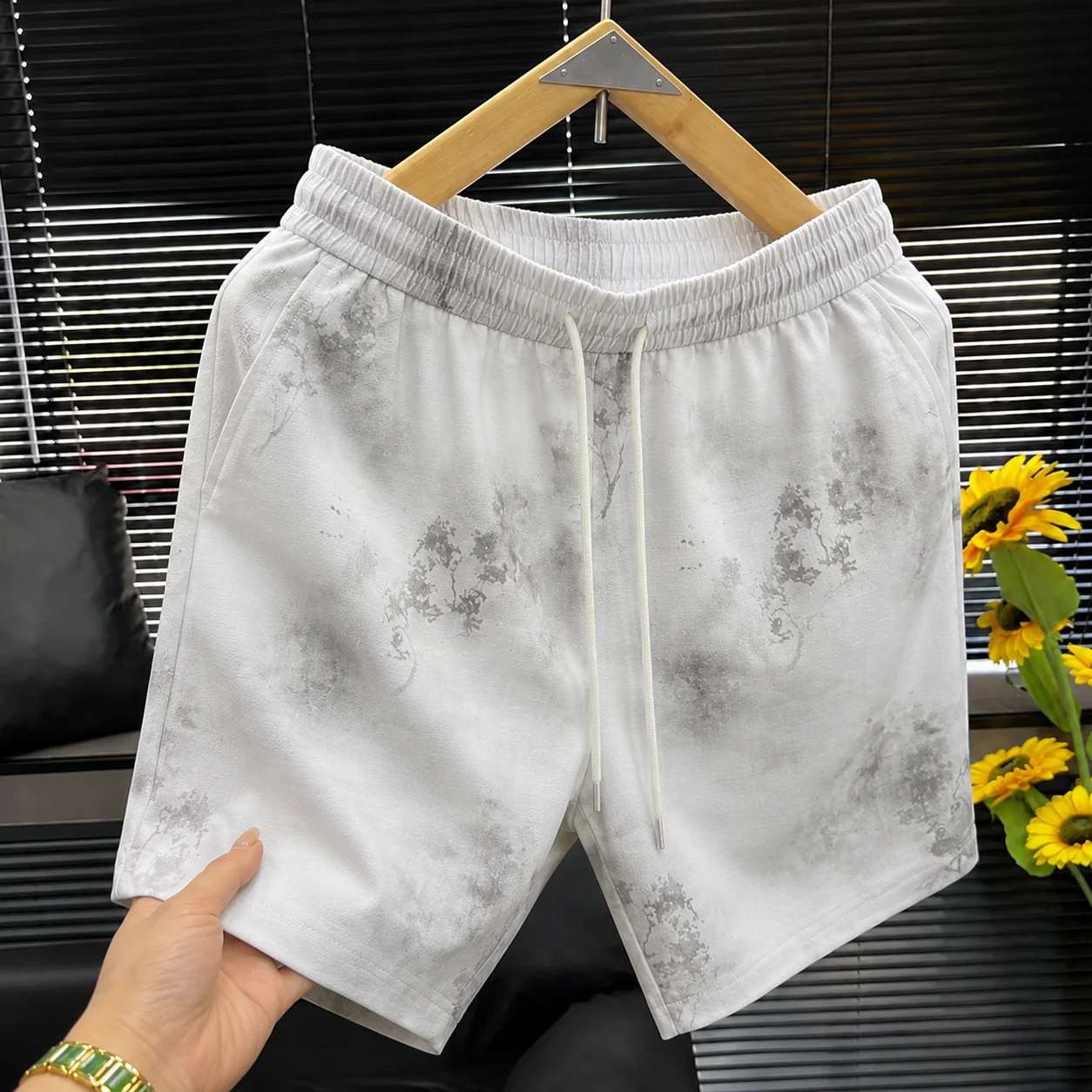 2026 Summer Men's Tie-Dye Shorts - Silk-like Cotton Fabric - Lightweight, Breathable - Summer Cool Feeling - Five-Piece Pants