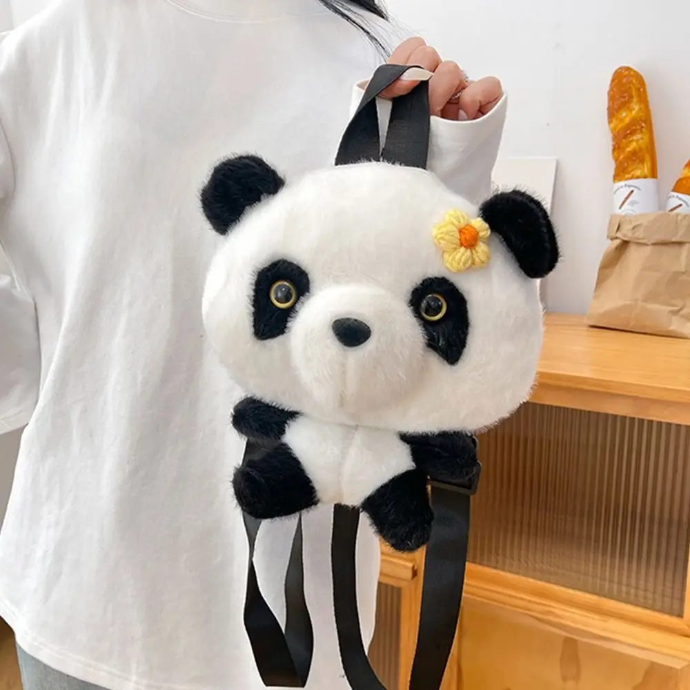 Moda pluszaki Panda plecak pluszowa zabawka puszysta pluszowa torba na ramię miękkie słodkie tornistry z kreskówek portmonetka