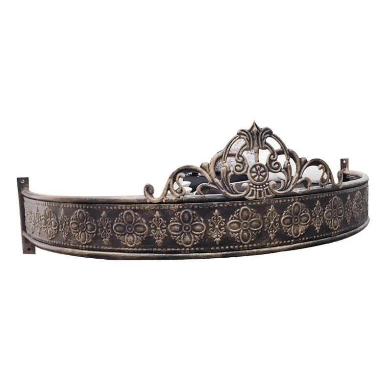 Bed curtain rack Korean style bed wrought iron princess girl crown frame decoration
