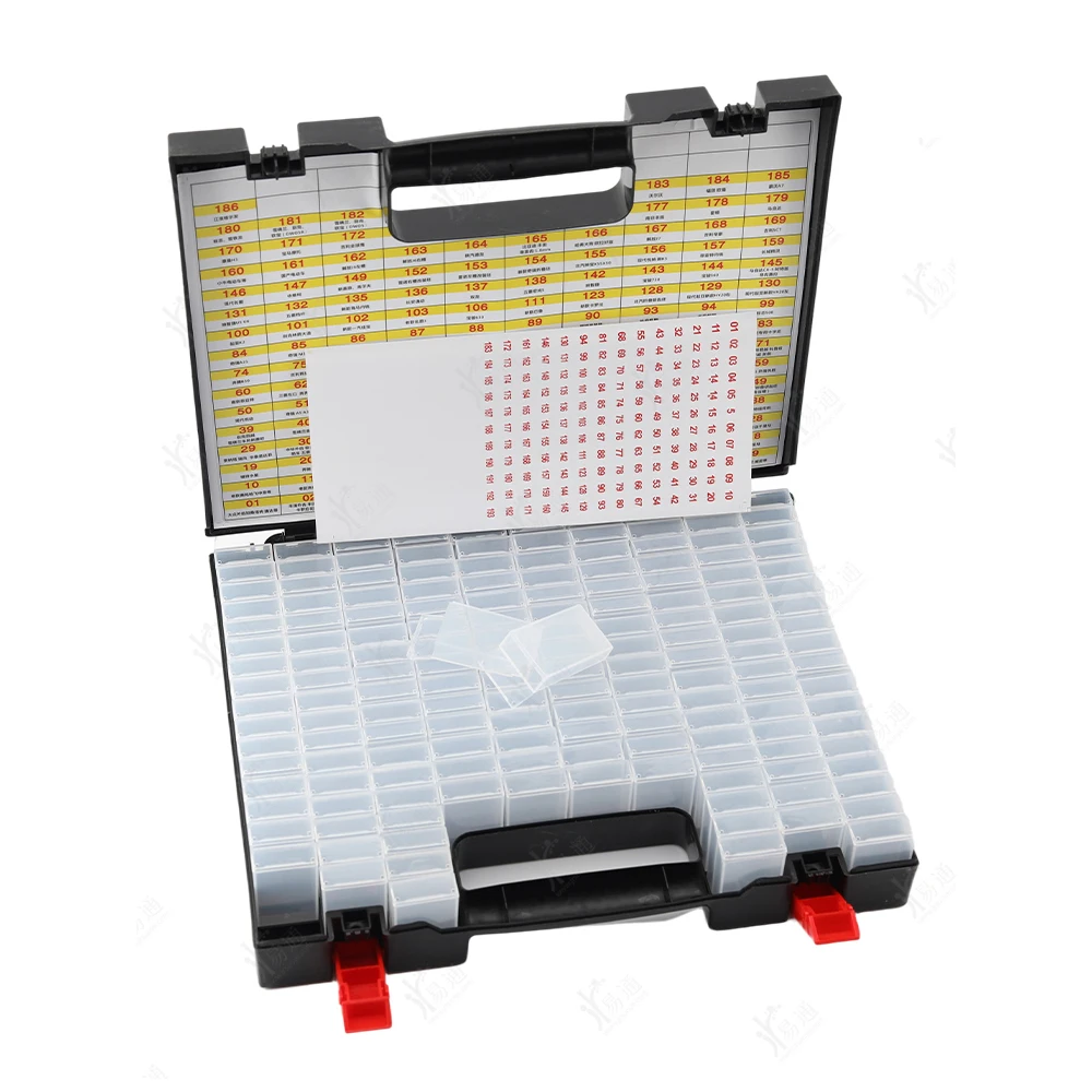 Scatola di raccolta per auto pieghevole Flip Key Blade 162 Blocks key Blade Storage Box strumento professionale per fabbro