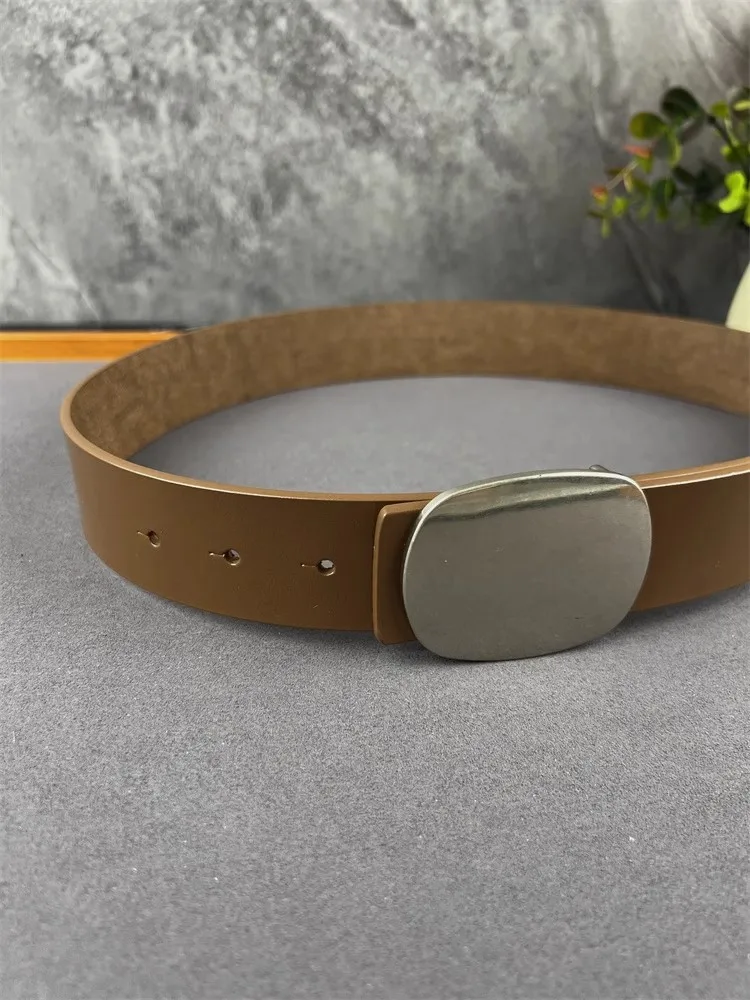 เข็มขัดหนังแท้สำหรับผู้หญิง หัวเข็มขัดวินเทจ แบบคอร์เซ็ท สายคาดเอวสำหรับผู้หญิง ใช้ตกแต่งเสื้อโค้ท ชุดเดรส เข็มขัดกว้าง รุ่น J1664