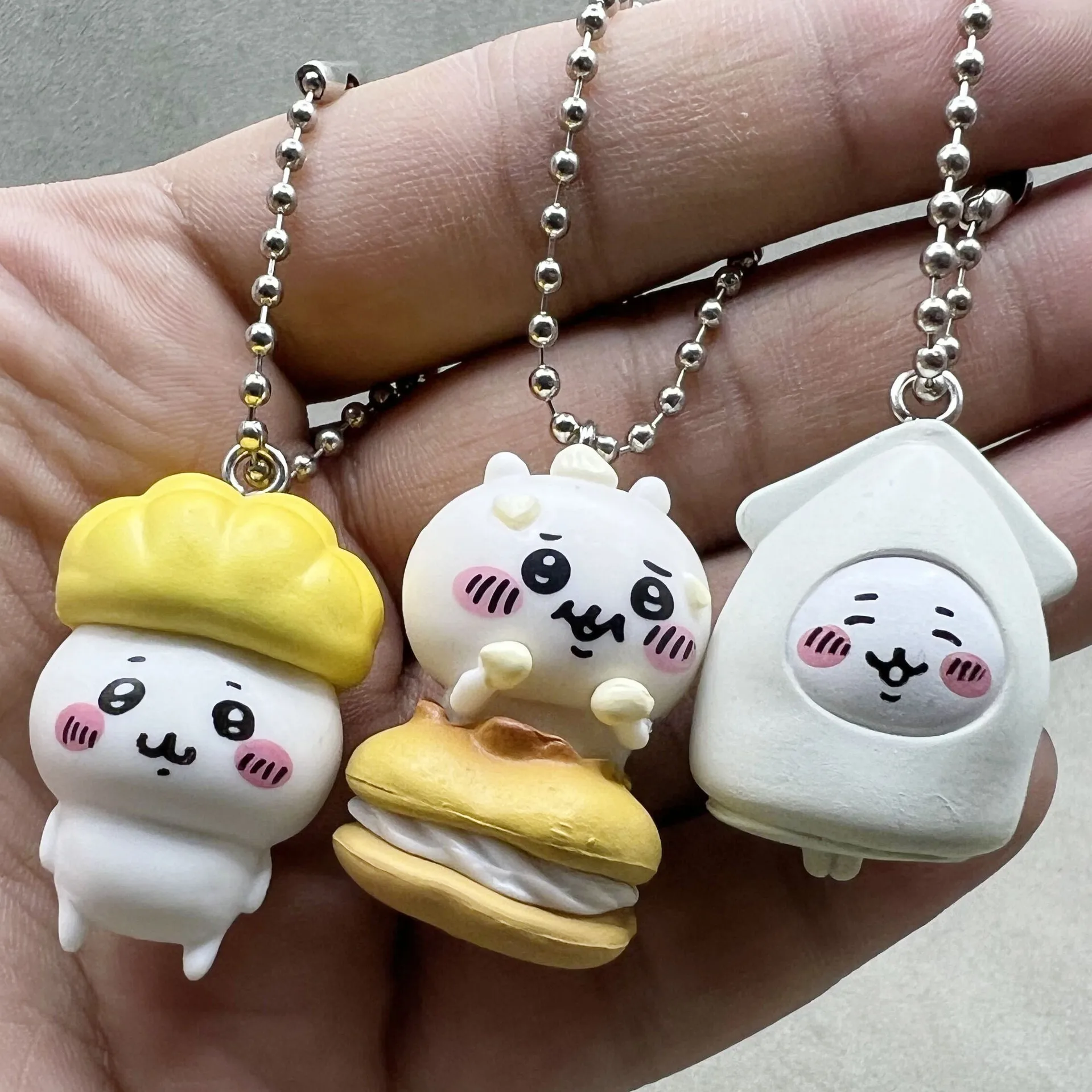 6pcs forchiikawa Mini Doll Figurine Keychain Pendant DIY Crafting Accessory Backpack Decoration view 5