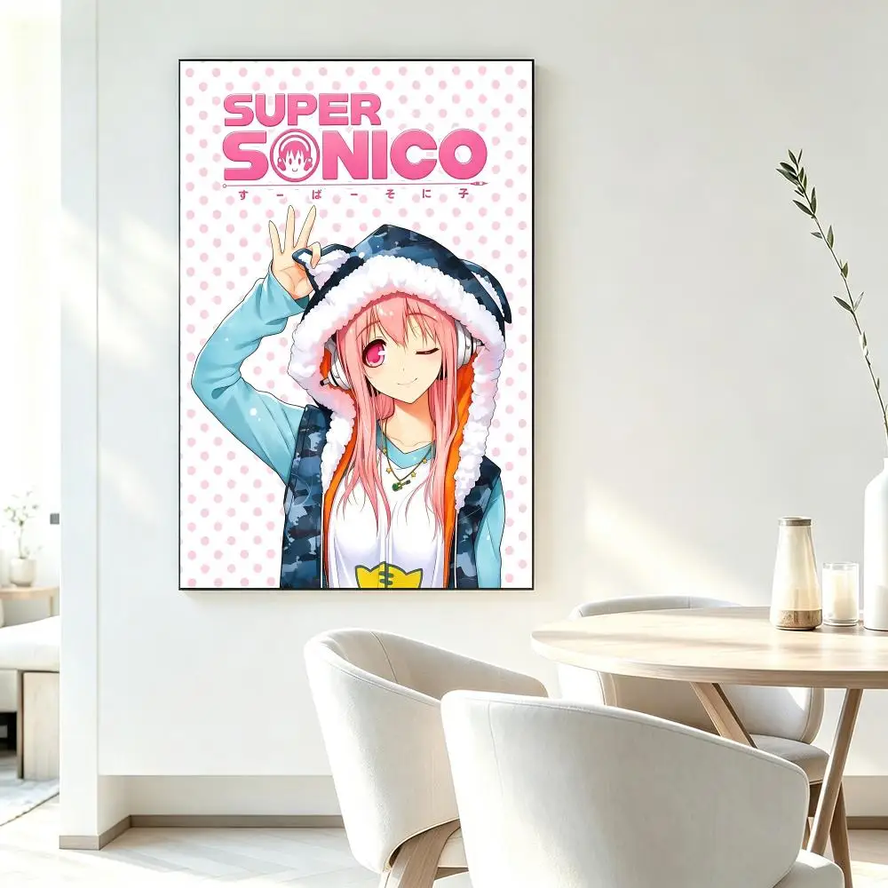 Character Super Sonico Poster HD-Druck Frischer Eleganter Stil Wandkunst Heimdekoration für Wohnzimmer Schlafzimmer Geschenk – Detail 10