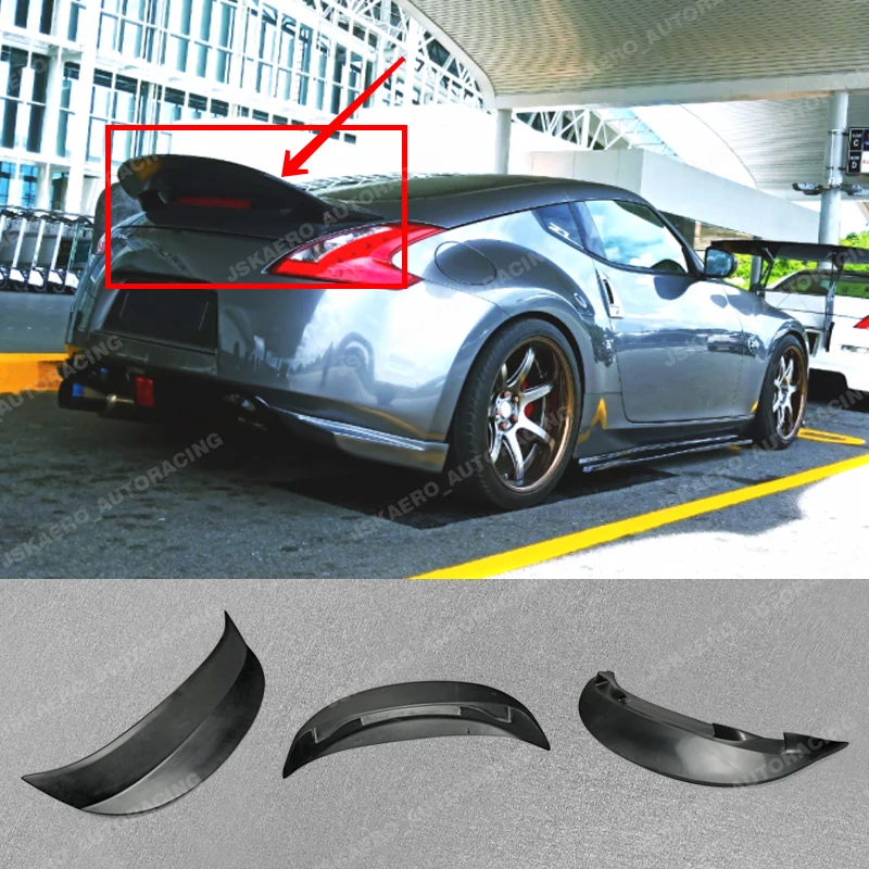

FRP Unpainted For Nissan Fairlady 09-18 370Z Z34 Rear Trunk Spoiler Wing Lip car BodyKits