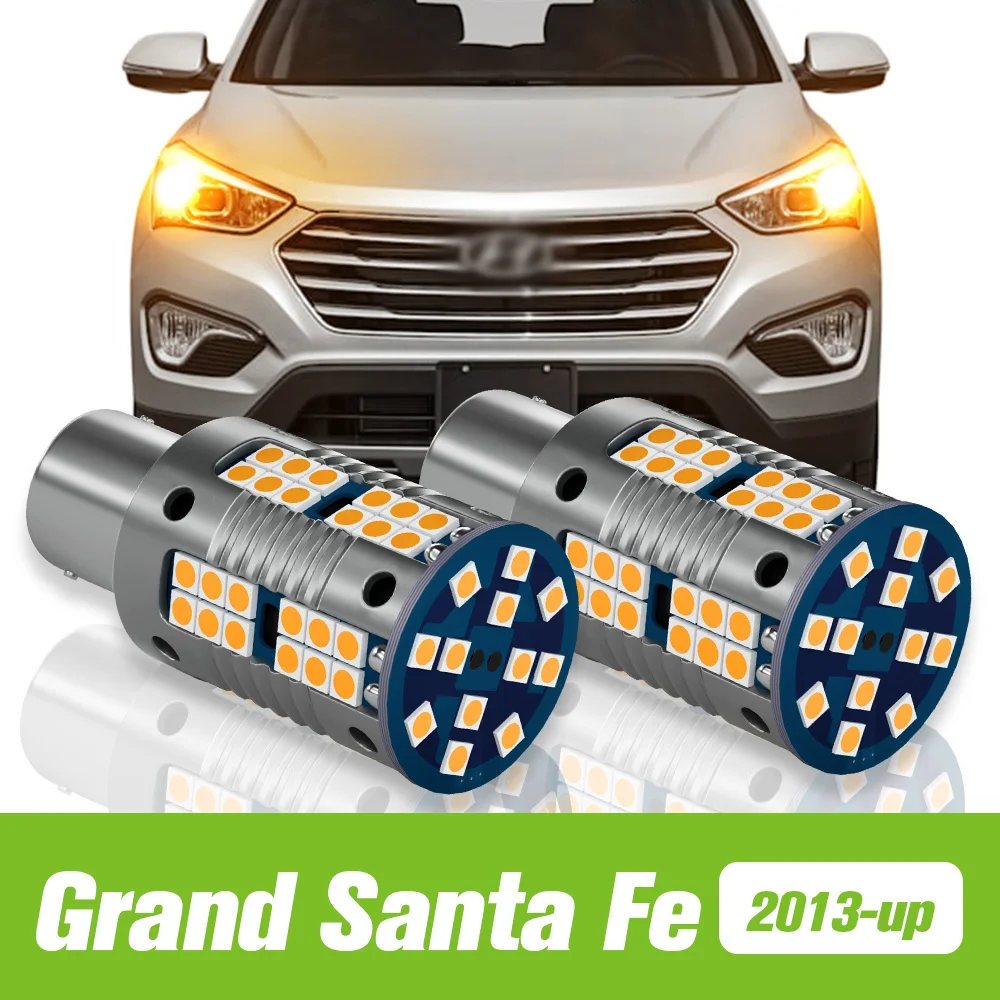 

2pcs For Hyundai Grand Santa Fe LED Turn Signal Light Turning Lamp 2013 2014 2015 Accessories