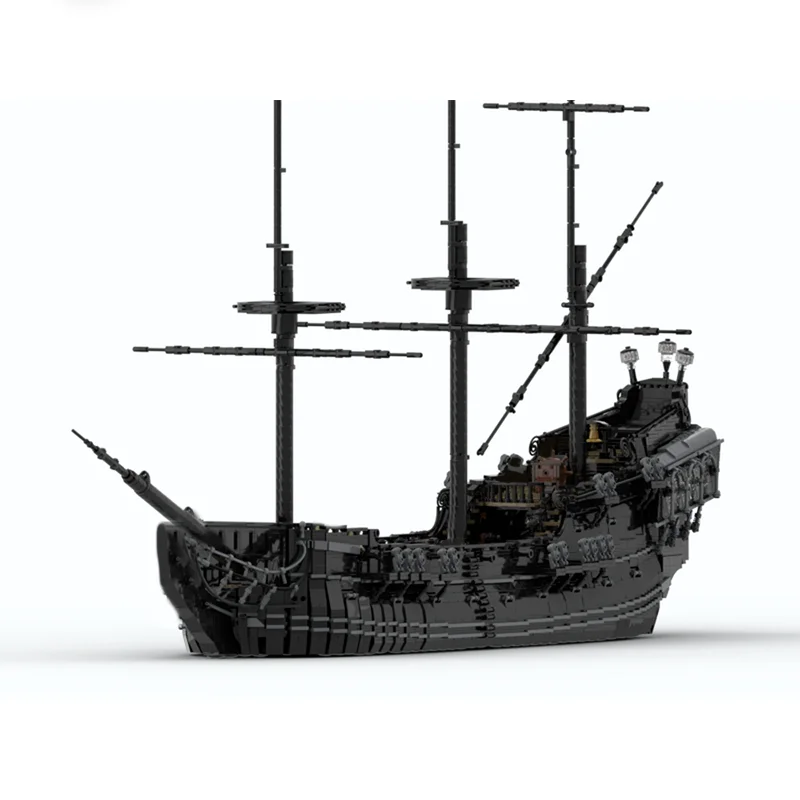 7398 деталей MOC Disneieny Pirates The Caribbean The Black Pearl, модель конструктора, архитектурные блоки, игрушка для детей, подарок на Рождество
