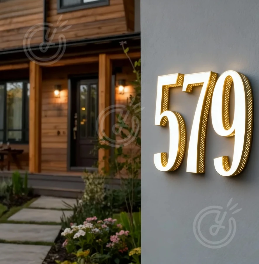 Hole Addressable Led Channel Custom 3D Metal Outdoor Decoration Chandelier Lights Letters in Hebrew Signage Sign Punching Side