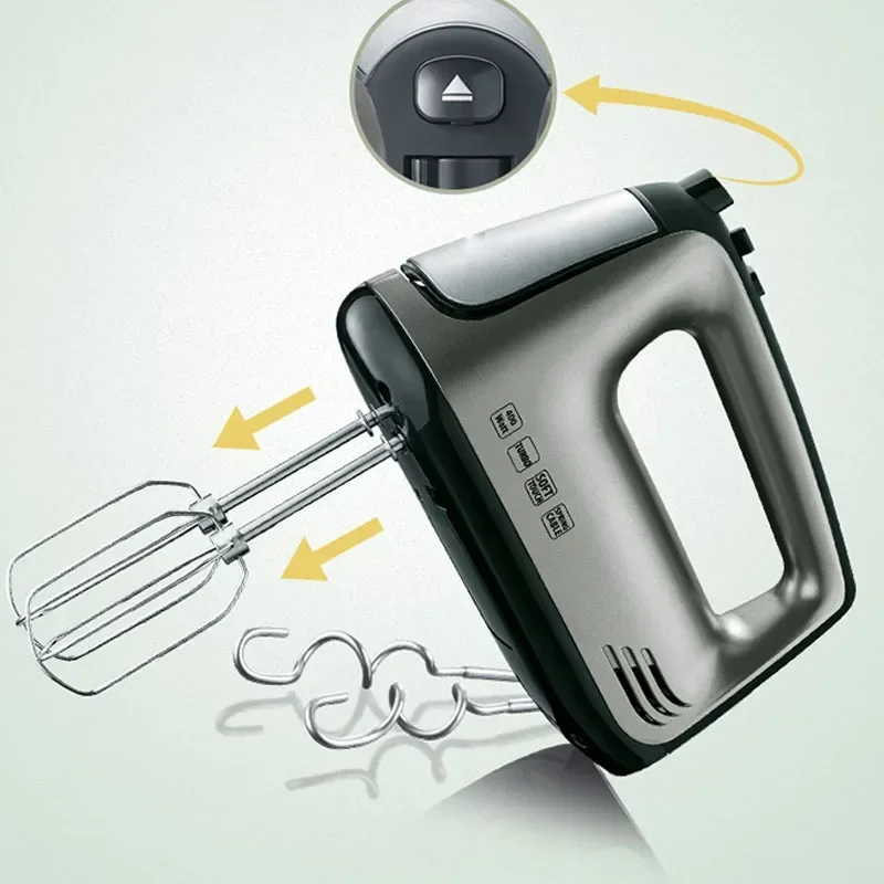 電気多機能エッグビーター,ベーキングクリームミキサー,ハンドヘルド,二重混合ヘッド,ハイパワー,家庭用