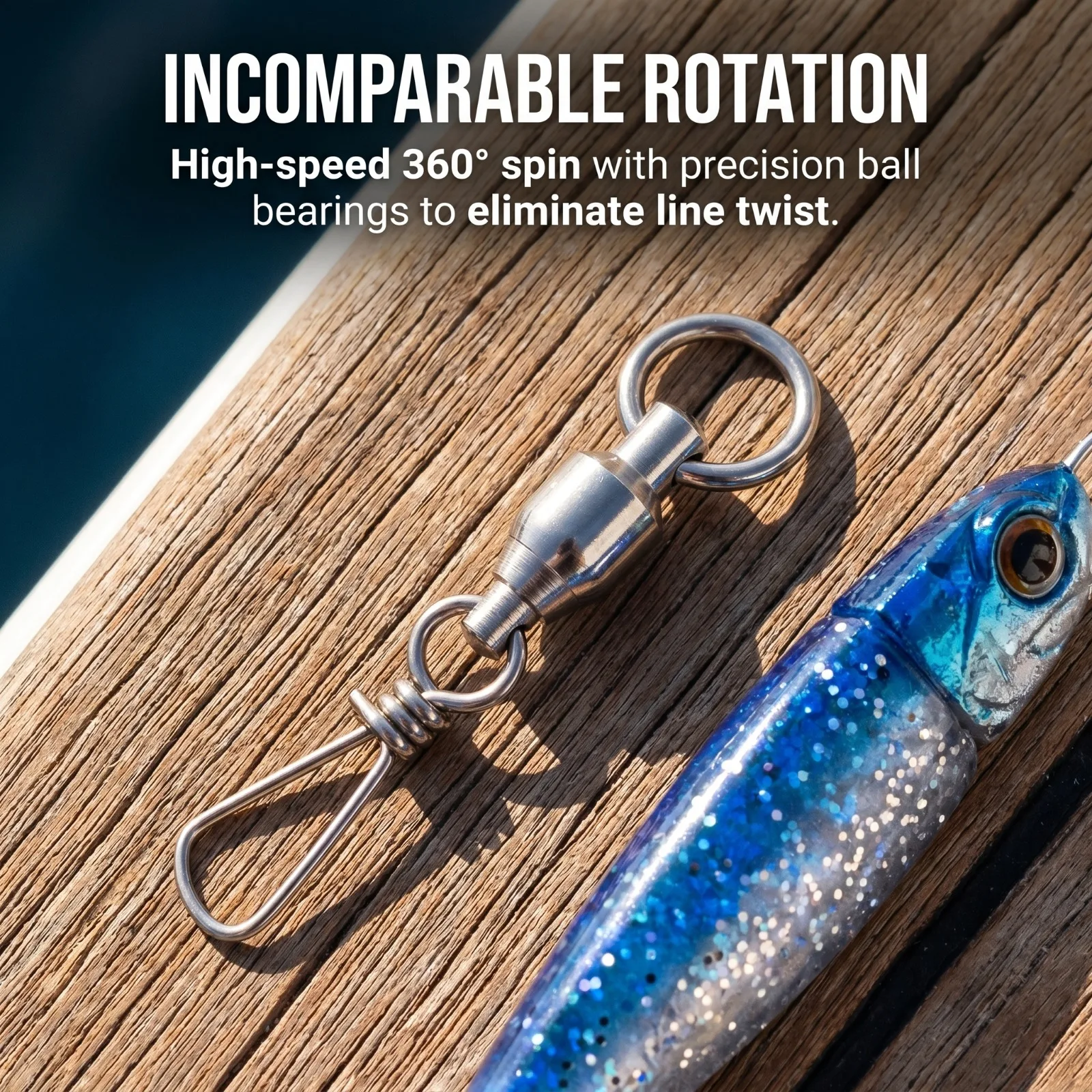 

Goture Ball Bearing Swivel Snap Stainless Steel for Fishhook Lure Carp Fishing Swivels Connector Snap Fishing Tackle Accessory