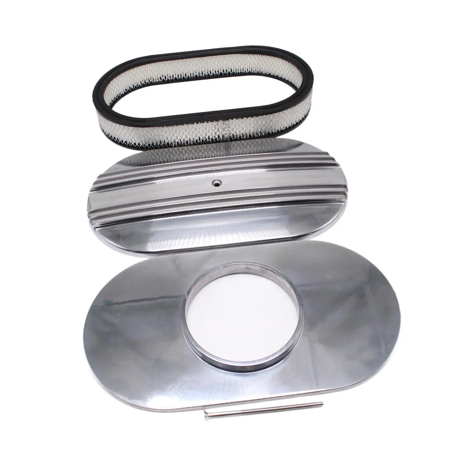 

Air Cleaner Replacement 15 Inch Oval Metal Filter Repair Accessory for WA6310 Vehicle Carburetors
