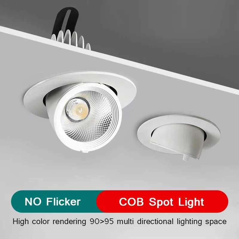 

Dimmable LED Downlight 110V/220V Spot lights led 5W 7W 9W 12W 15W Recessed LED Ceiling Downlight Light Natural /Warm white Lamp