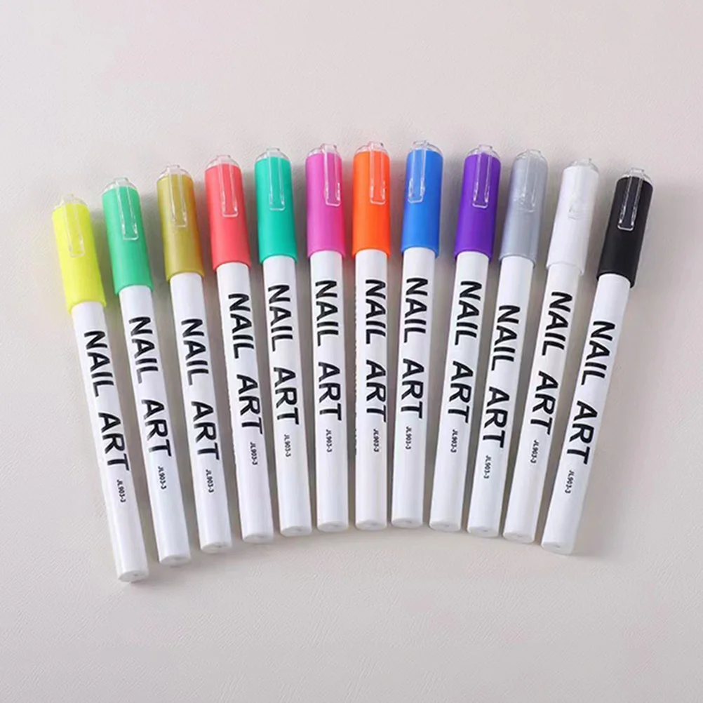 

12Pcs Girl Nail Art Pen Set Professional Manicure Drawing Tools for Home and Salon Nail Line Drawing Pen Tool Manicure Pens