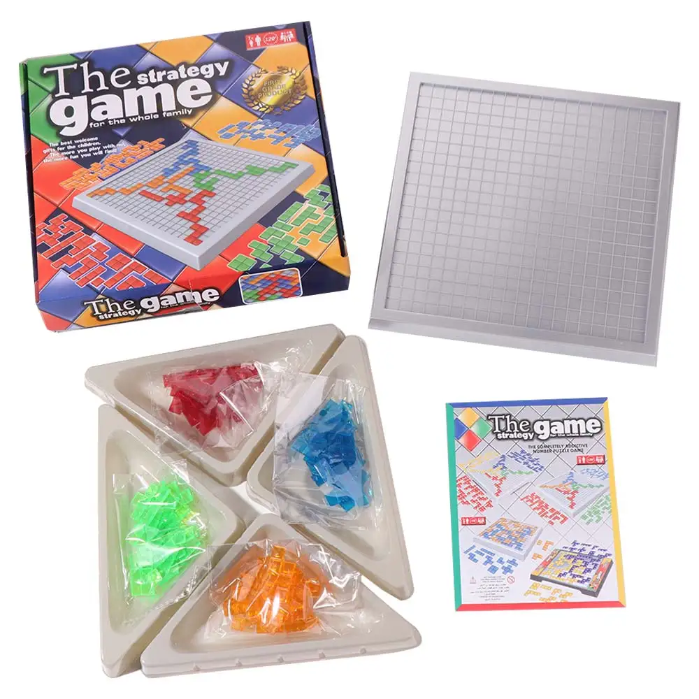 

Squares Game Jigsaw Russia Puzzle block 4-Person Entertainment Strategy Game Blokus Board Puzzle Family Fun Blokus Board Game
