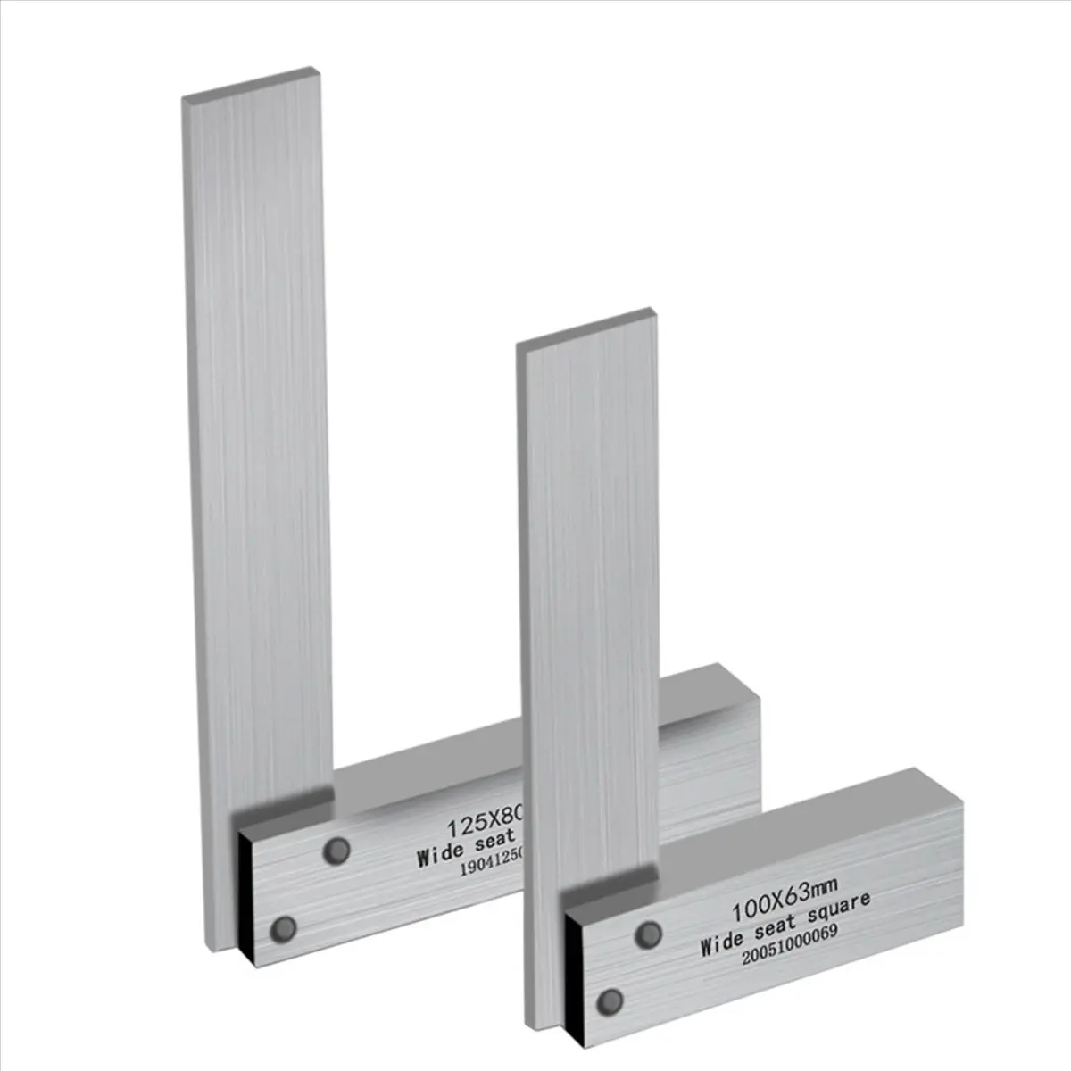ABCD 2X Machinist Square Set,2Inch,3Inch,4Inch & 5Inch Squares Machinist Square Mechanical Engineer Square,Wide Base Tool