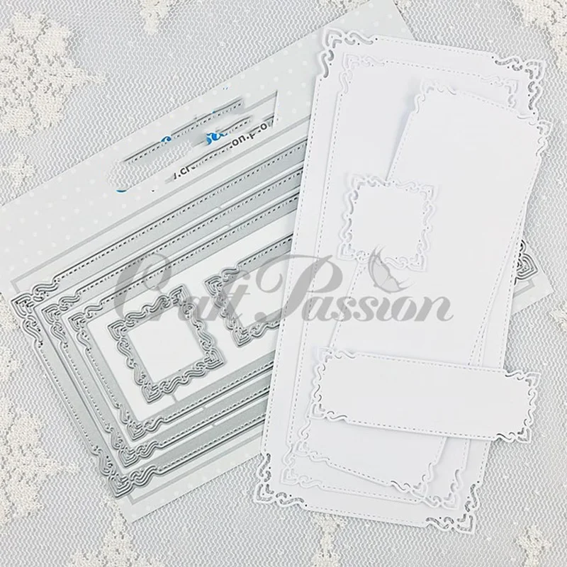 Lucky Goddess Metalen Stansmessen Kant Frame Diy Scrapbooking Fotoalbum Decoratieve Embossing Papieren Kaart Ambachten