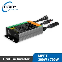 EOEXBY 그리드 타이 마이크로 인버터, MPPT 입력 DC26V-46V, PV 출력 AC110V-240V, 가정용 태양광 온 그리드 시스템, 700W, 600W, 500W, 350W, 300W