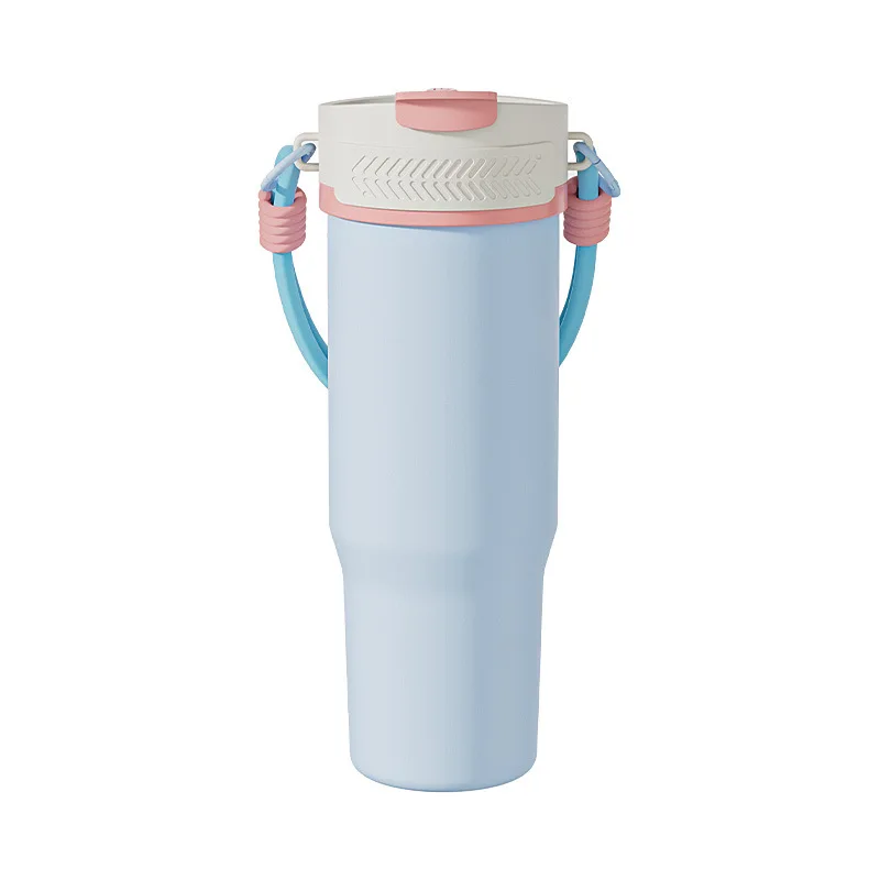 Stainless  Juicing Double Drinking Cup, Thermal Insulation and Preservation USB Portable Complementary Food Crushed Ice Juicer