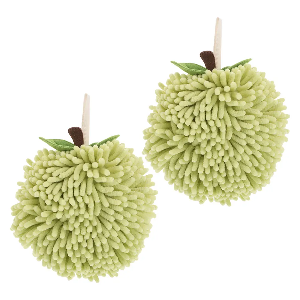 

2pcs Hand Towel Cute Bathroom Decorative Polyester Quick Dry Rope Hanging Kitchen Towel Water Absorption Funny